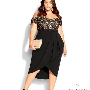 City Chic size L lace beauty dress